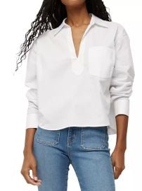 Shop Veronica Beard Khai Cotton Poplin Top at Saks Fifth Avenue