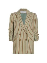 Shop Veronica Beard Kiernan Striped Double-Breasted Jacket at Saks Fifth Avenue