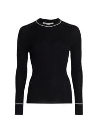 Shop Veronica Beard Kinnie Ribbed Merino Wool Sweater at Saks Fifth Avenue