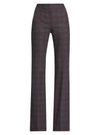 Shop Veronica Beard Lebone Plaid Boot-Cut Pants Saks Fifth Avenue at Saks Fifth Avenue