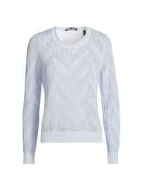 Shop Veronica Beard Magellen Linen-Blend Crewneck Sweater at Saks Fifth Avenue