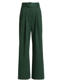 Shop Veronica Beard Maliyah Pleated-Front Straight Pants at Saks Fifth Avenue