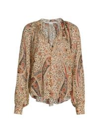 Shop Veronica Beard Marion Paisley Silk Top at Saks Fifth Avenue