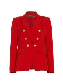 Shop Veronica Beard Miller Dickey Double-Breasted Blazer at Saks Fifth Avenue