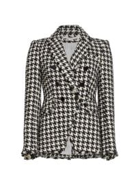 Shop Veronica Beard Miller Dickey Houndstooth Tweed Blazer at Saks Fifth Avenue