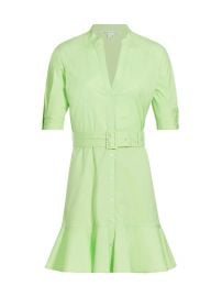 Shop Veronica Beard Molly Belted Mini Shirtdress at Saks Fifth Avenue