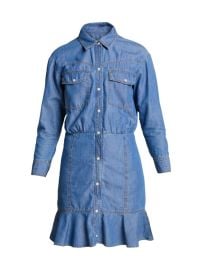 Shop Veronica Beard Mura Denim Dress at Saks Fifth Avenue