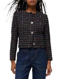 Shop Veronica Beard Nathan Cotton-Blend Tweed Single-Breasted Jacket at Saks Fifth Avenue