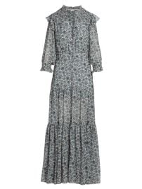 Shop Veronica Beard Nitza Silk Paisley Maxi Dress at Saks Fifth Avenue