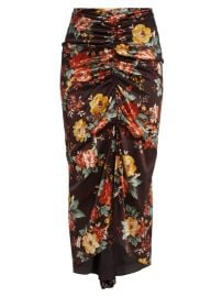 Shop Veronica Beard Pixie Floral Silk Midi Skirt at Saks Fifth Avenue