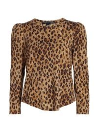 Shop Veronica Beard Porter Leopard-Print Cotton Tee at Saks Fifth Avenue