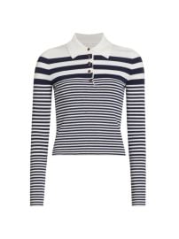 Shop Veronica Beard Raj Striped Wool Polo at Saks Fifth Avenue