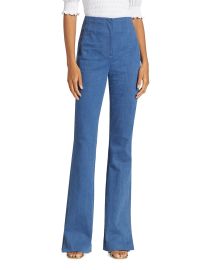 Shop Veronica Beard Royce Boot-Leg Denim Pants at Saks Fifth Avenue