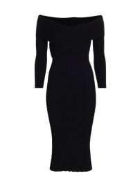 Shop Veronica Beard Soraya Off-The-Shoulder Body-Con Dress at Saks Fifth Avenue