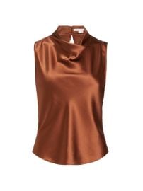 Shop Veronica Beard Tam Silk Satin Top at Saks Fifth Avenue