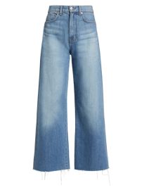 Shop Veronica Beard Taylor High-Rise Wide Crop Jeans Saks Fifth Avenue at Saks Fifth Avenue