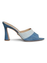 Shop Veronica Beard Thora 85MM Denim Mules at Saks Fifth Avenue