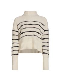 Shop Veronica Beard Viori Wool-Blend Striped Sweater at Saks Fifth Avenue