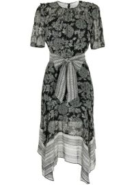 Shop Veronica Beard floral-print silk dress with Express Delivery - at Farfetch