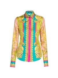 Shop Versace Heritage Print Silk Shirt at Saks Fifth Avenue
