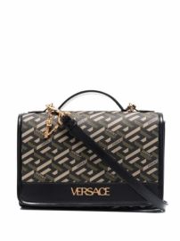 Shop Versace La Greca Signature shoulder bag with Express Delivery - at Farfetch