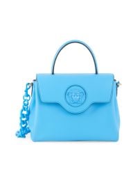 Shop Versace Medium La Medusa Leather Top Handle Bag at Saks Fifth Avenue