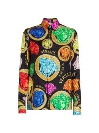 Shop Versace Medusa Amplified Printed Silk Shirt at Saks Fifth Avenue