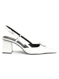 Shop Versace Medusa Buckle Leather Slingback Pumps at Saks Fifth Avenue