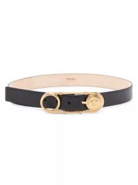 Shop Versace Medusa Safety Pin Leather Belt at Saks Fifth Avenue