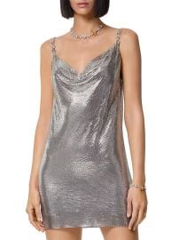 Shop Versace Metallic Cocktail Minidress at Saks Fifth Avenue