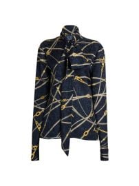 Shop Versace Status Jacquard Silk-Blend Informal Shirt at Saks Fifth Avenue