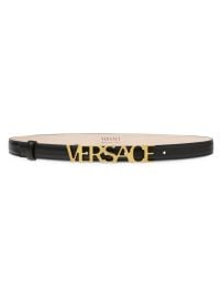 Shop Versace Versace Logo Leather Belt at Saks Fifth Avenue