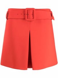 Shop Versace belted A-line skirt with Express Delivery - at Farfetch