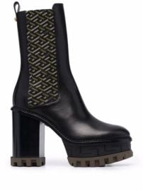 Shop Versace platform-sole block-heel boots with Express Delivery - at Farfetch