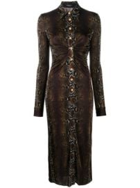 Shop Versace snakeskin print shirt dress with Express Delivery - at Farfetch