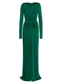 Shop Victoria Beckham Jersey O-Ring Open-Back Gown Saks Fifth Avenue at Saks Fifth Avenue