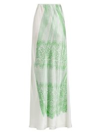 Shop Victoria Beckham Printed Maxi Slip Skirt at Saks Fifth Avenue