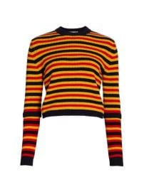 Shop Victoria Beckham Striped Crewneck Sweater at Saks Fifth Avenue