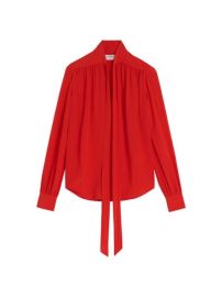 Shop Victoria Beckham Tie-Neck Silk Blouse at Saks Fifth Avenue