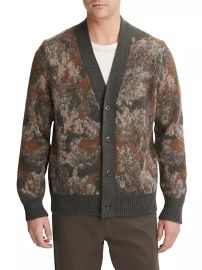 Shop Vince Abstract Floral Cardigan at Saks Fifth Avenue