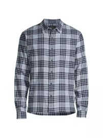 Shop Vince Calabasas Plaid Shirt Saks Fifth Avenue at Saks Fifth Avenue