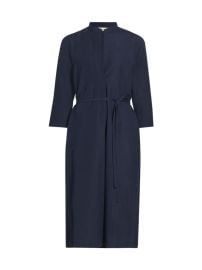 Shop Vince Cotton-Blend Midi-Dress at Saks Fifth Avenue