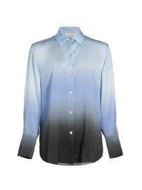 Shop Vince Dip-Dyed Silk Shirt at Saks Fifth Avenue