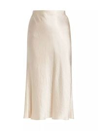 Shop Vince Satin Midi-Skirt at Saks Fifth Avenue