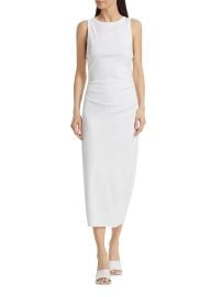 Shop Vince Stretch Cotton Tank Midi-Dress at Saks Fifth Avenue