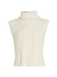 Shop Vince Twisted Cable-Knit Wool Shell at Saks Fifth Avenue