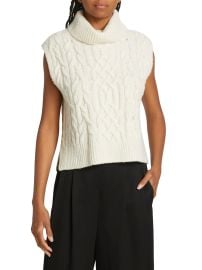 Shop Vince Twisted Cable-Knit Wool Shell at Saks Fifth Avenue