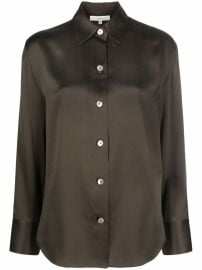 Shop Vince long-sleeve silk blouse with Express Delivery - at Farfetch