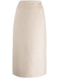 Shop Vince seam-front midi skirt with Express Delivery - at Farfetch