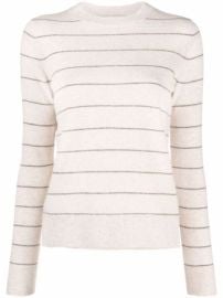 Shop Vince striped knit jumper with Express Delivery - at Farfetch